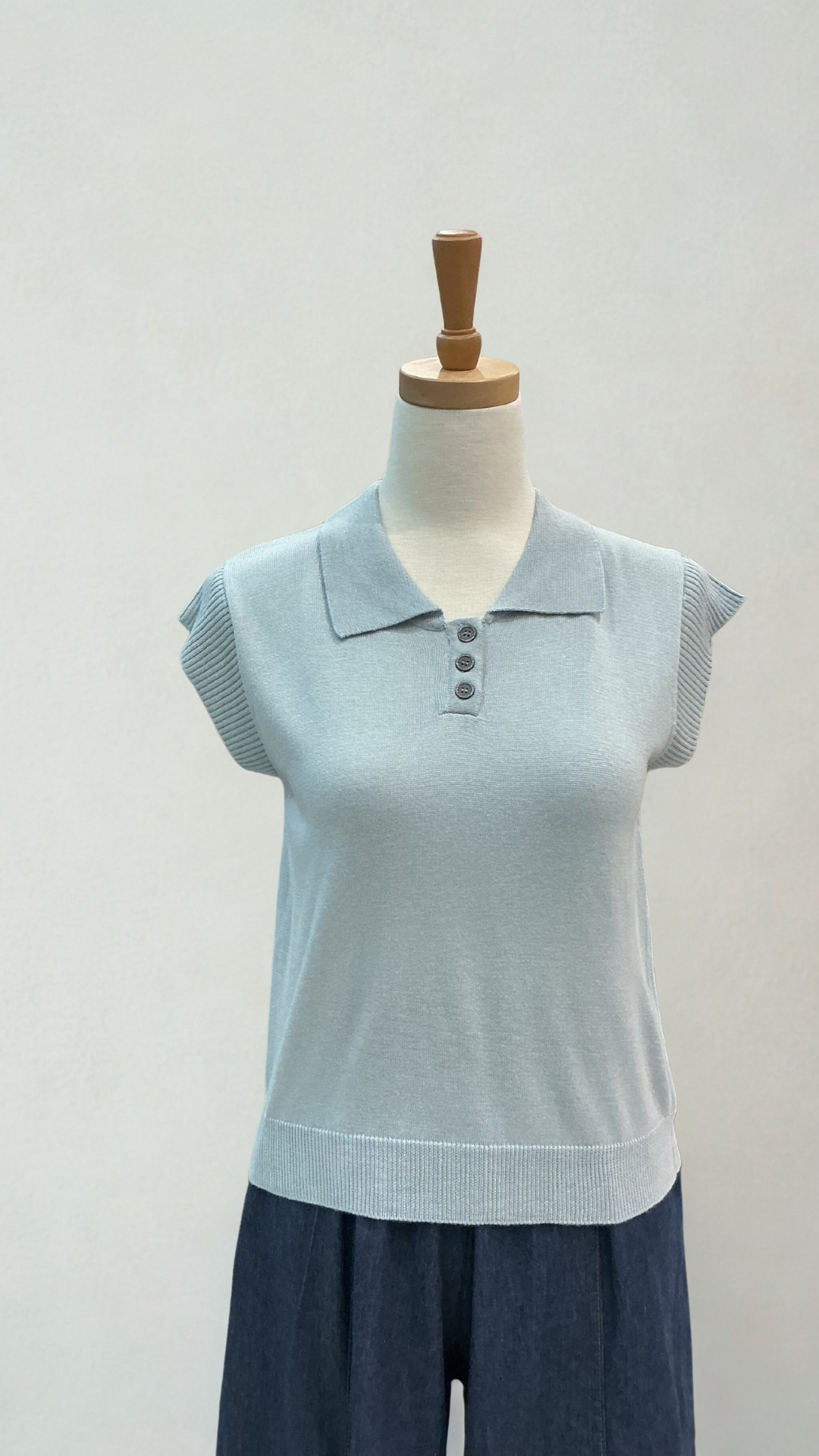 Polo Knit Top