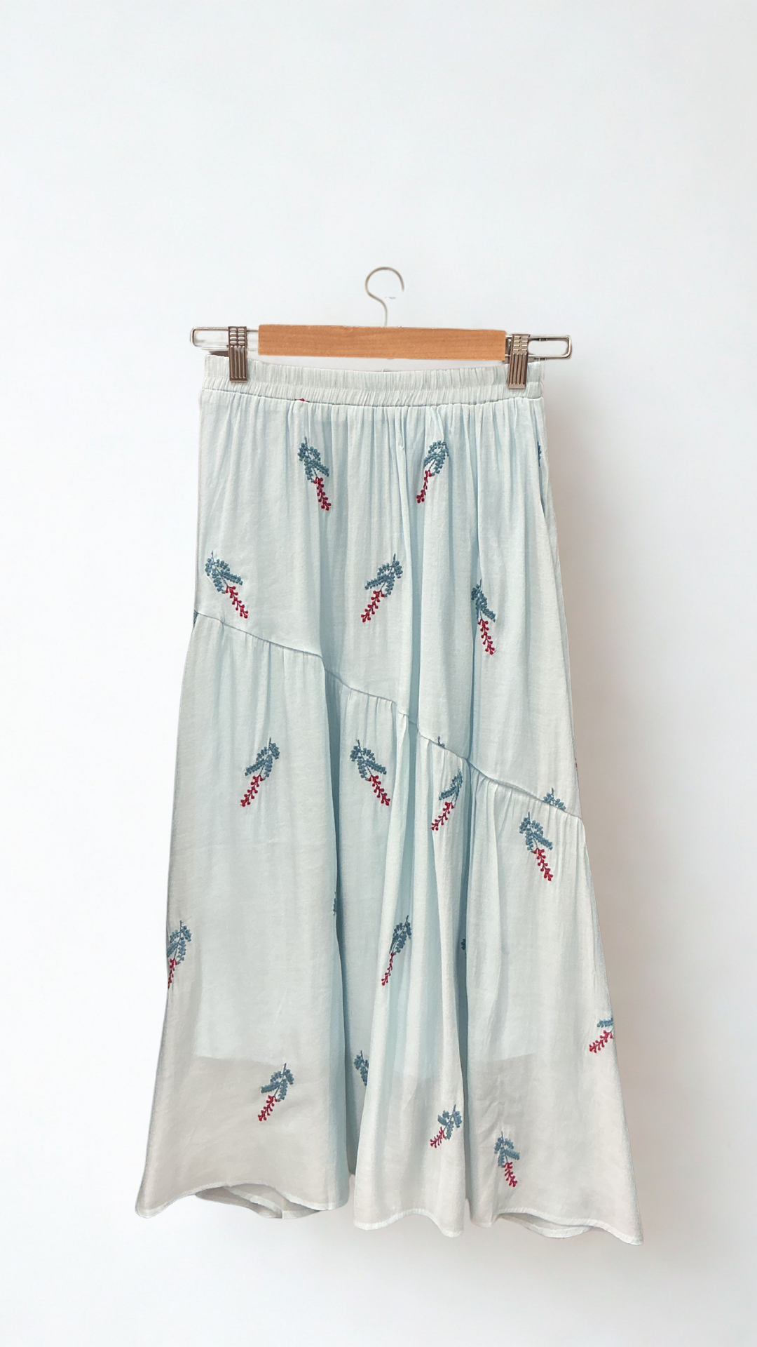 Floral Embroidered Skirt