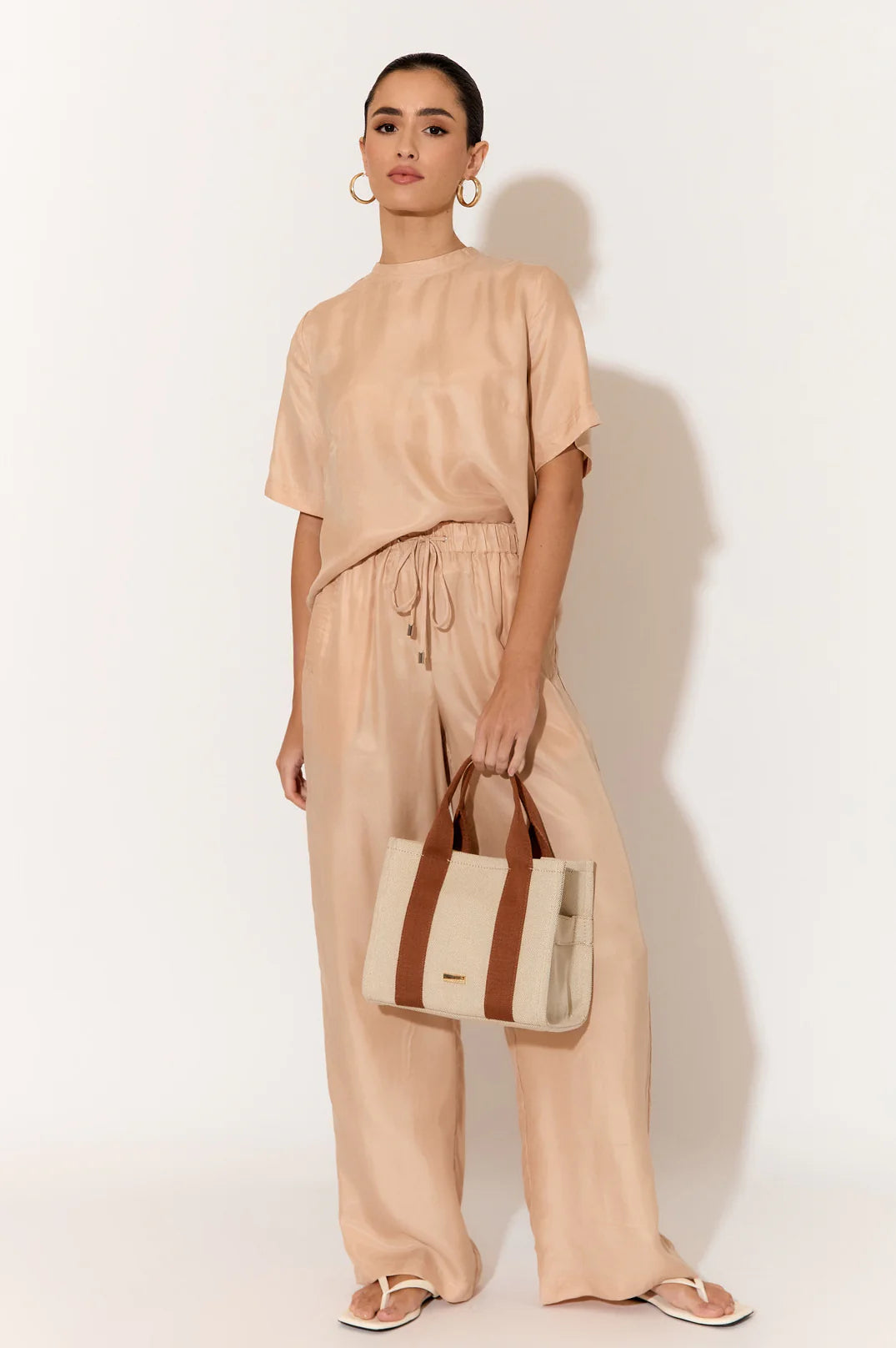 Arden Cupro Top (Camel)