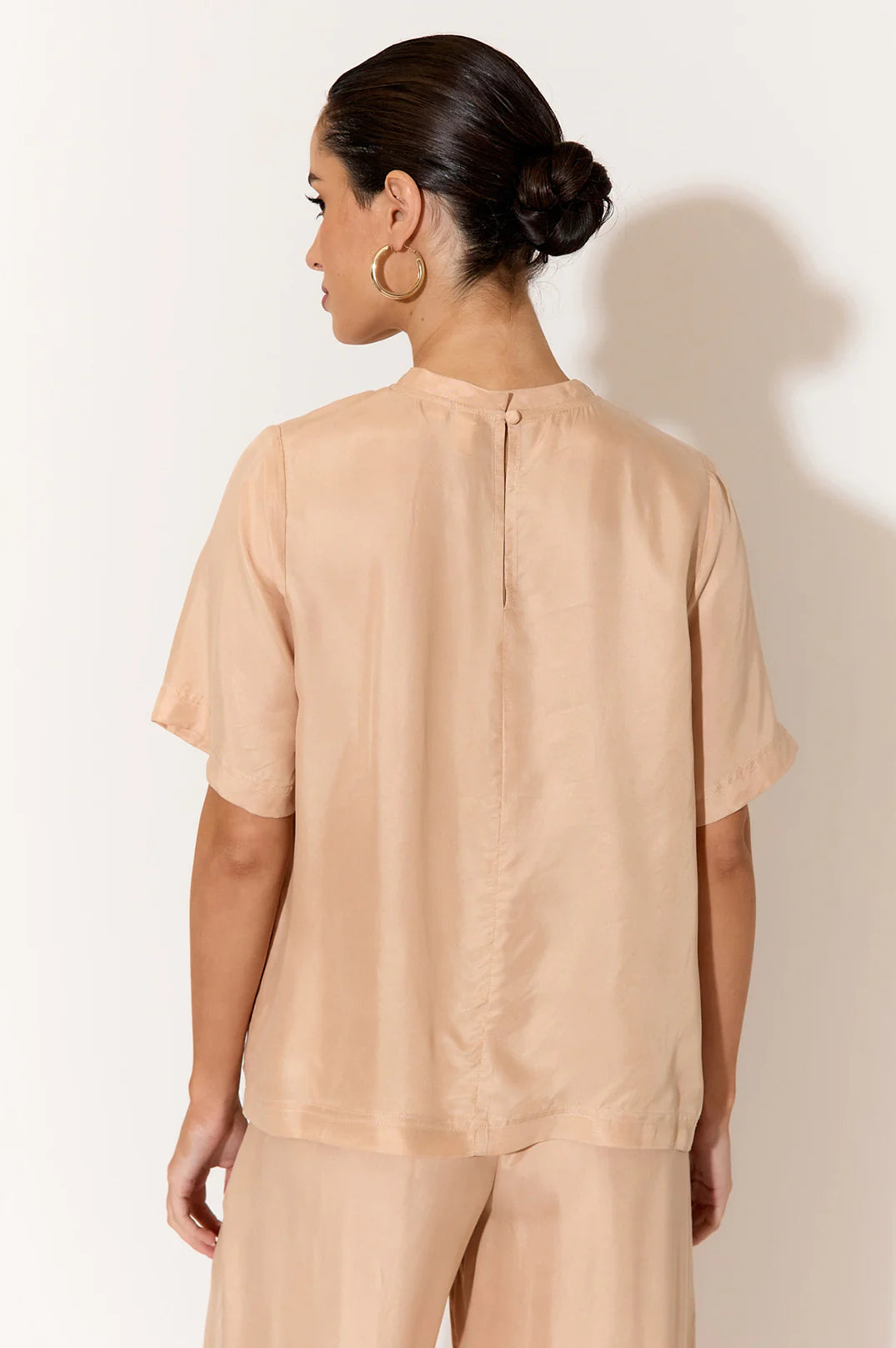 Arden Cupro Top (Camel)
