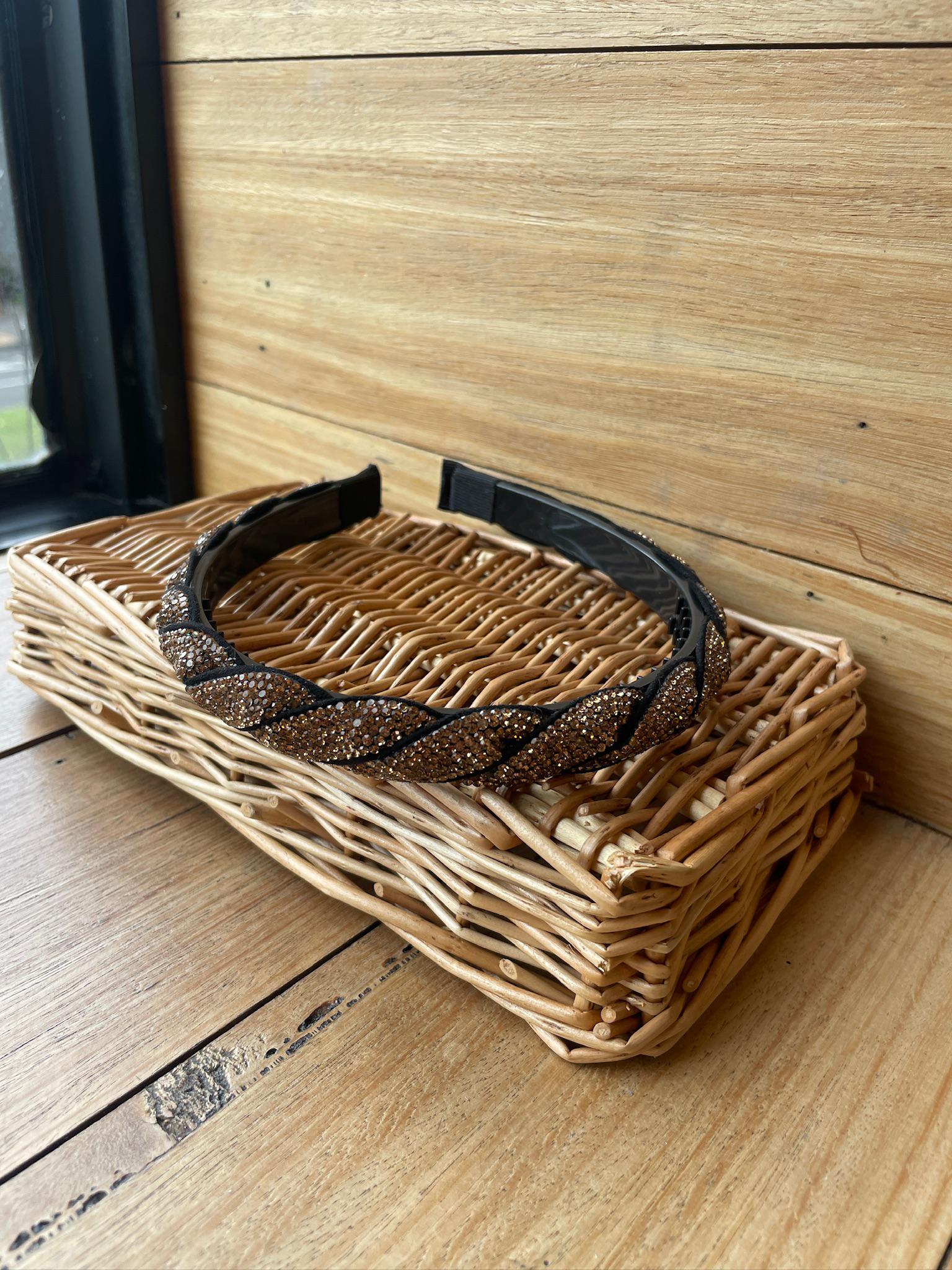 Braided Diamanté Headband