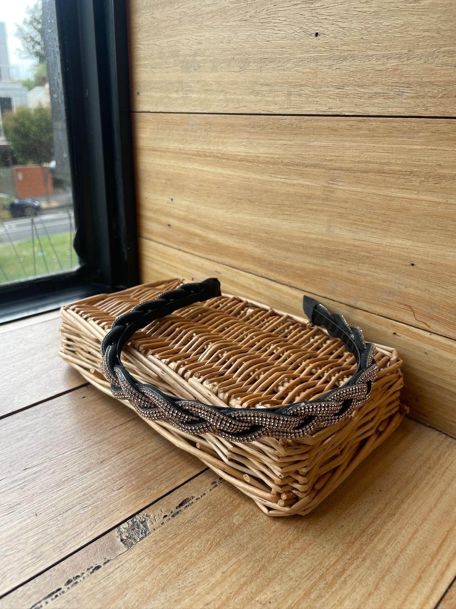 Braided Diamanté Headband