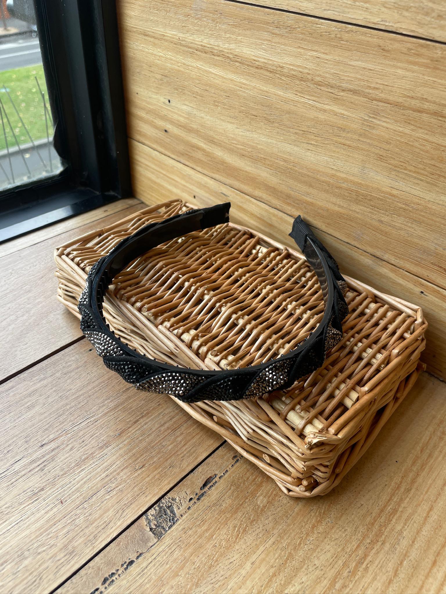 Braided Diamanté Headband