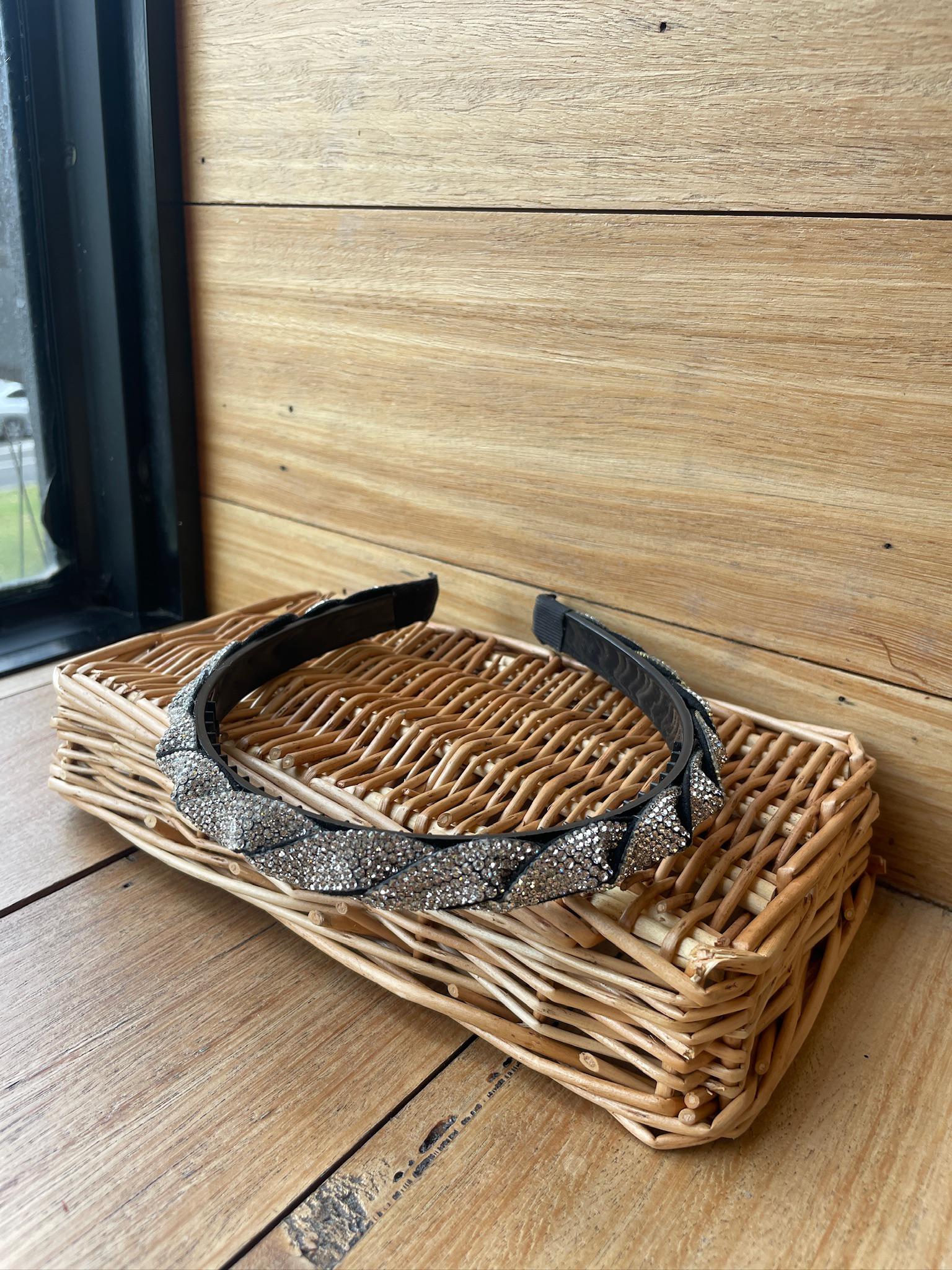 Braided Diamanté Headband