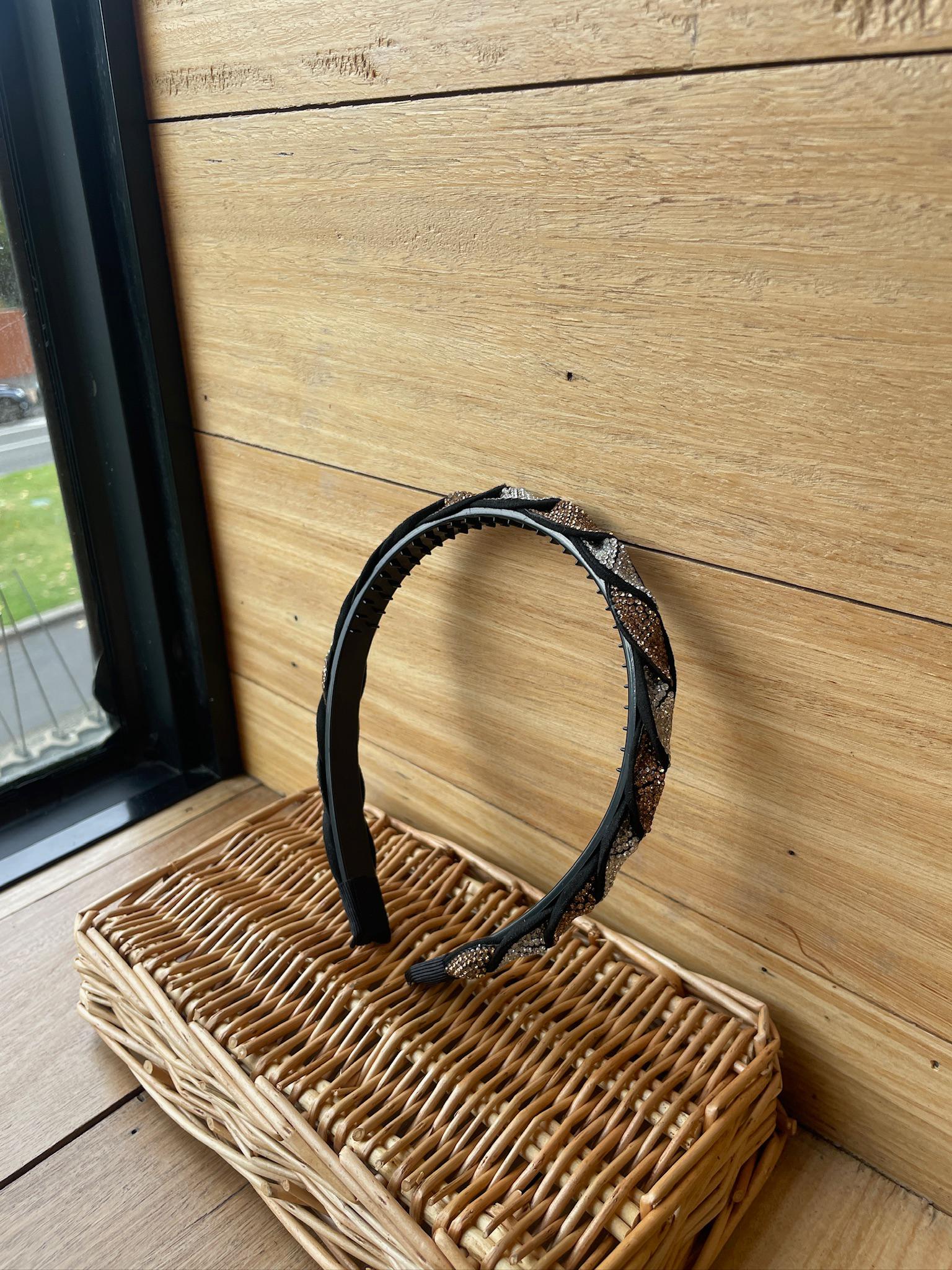 Braided Diamanté Headband