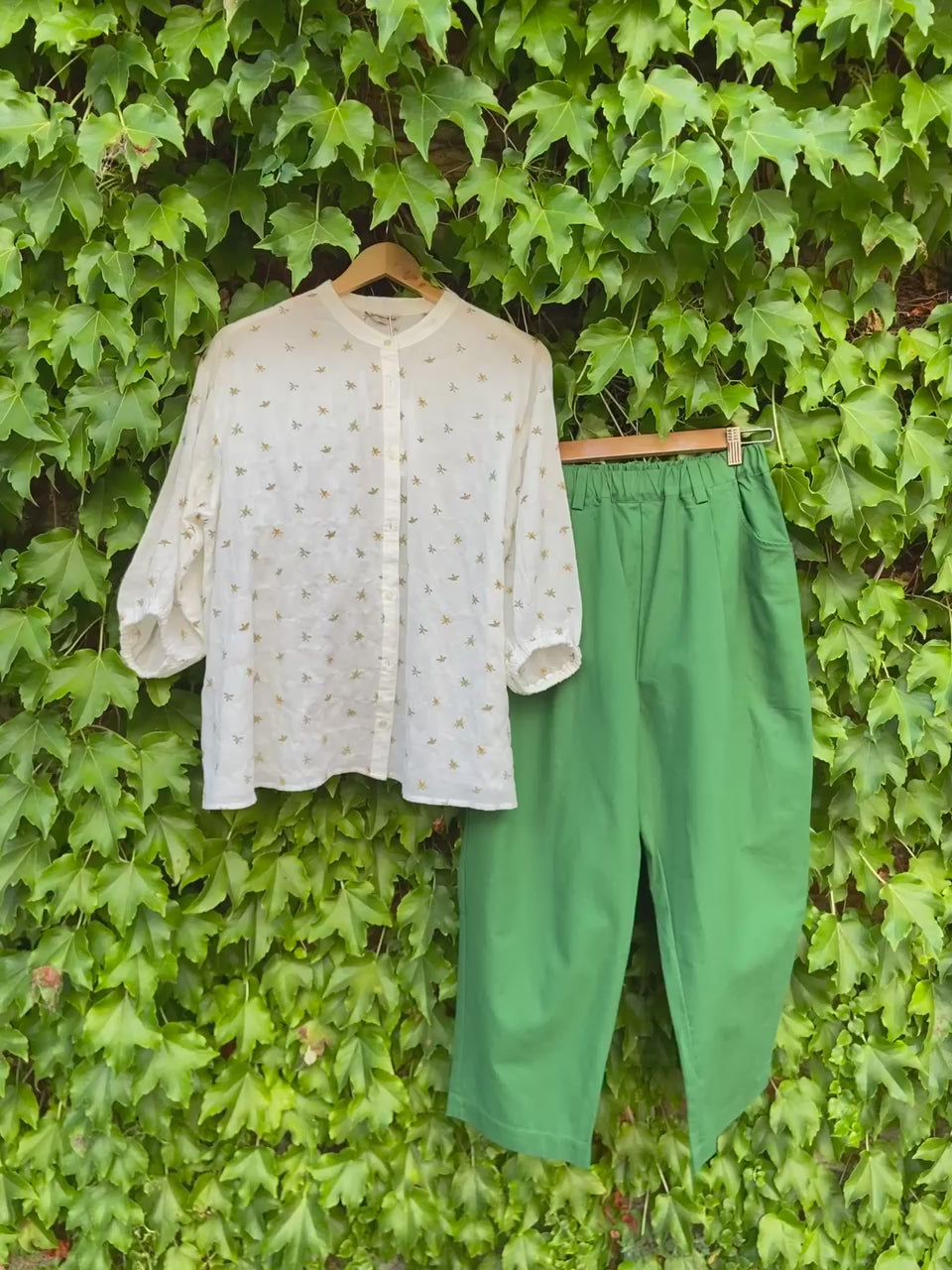 Embroidered Japanese Cotton Blouse - White