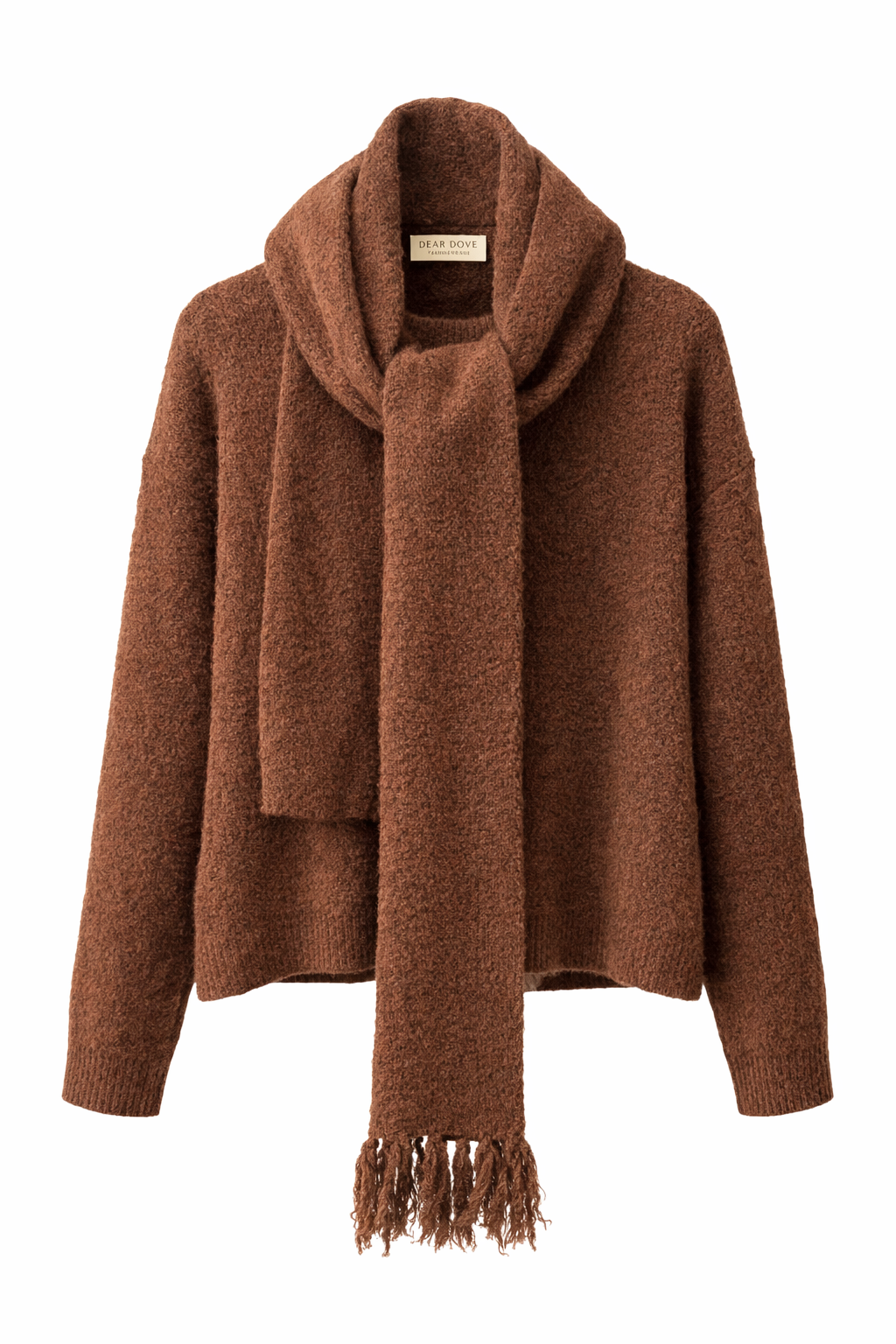 Amira Wool Jumper Set with Scarf