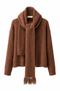 Amira Wool Jumper Set with Scarf