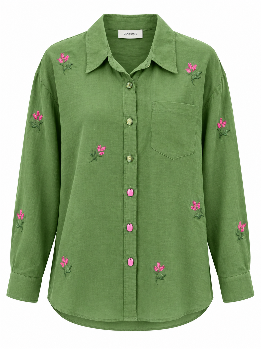 Gianna Embroidered Linen Shirt