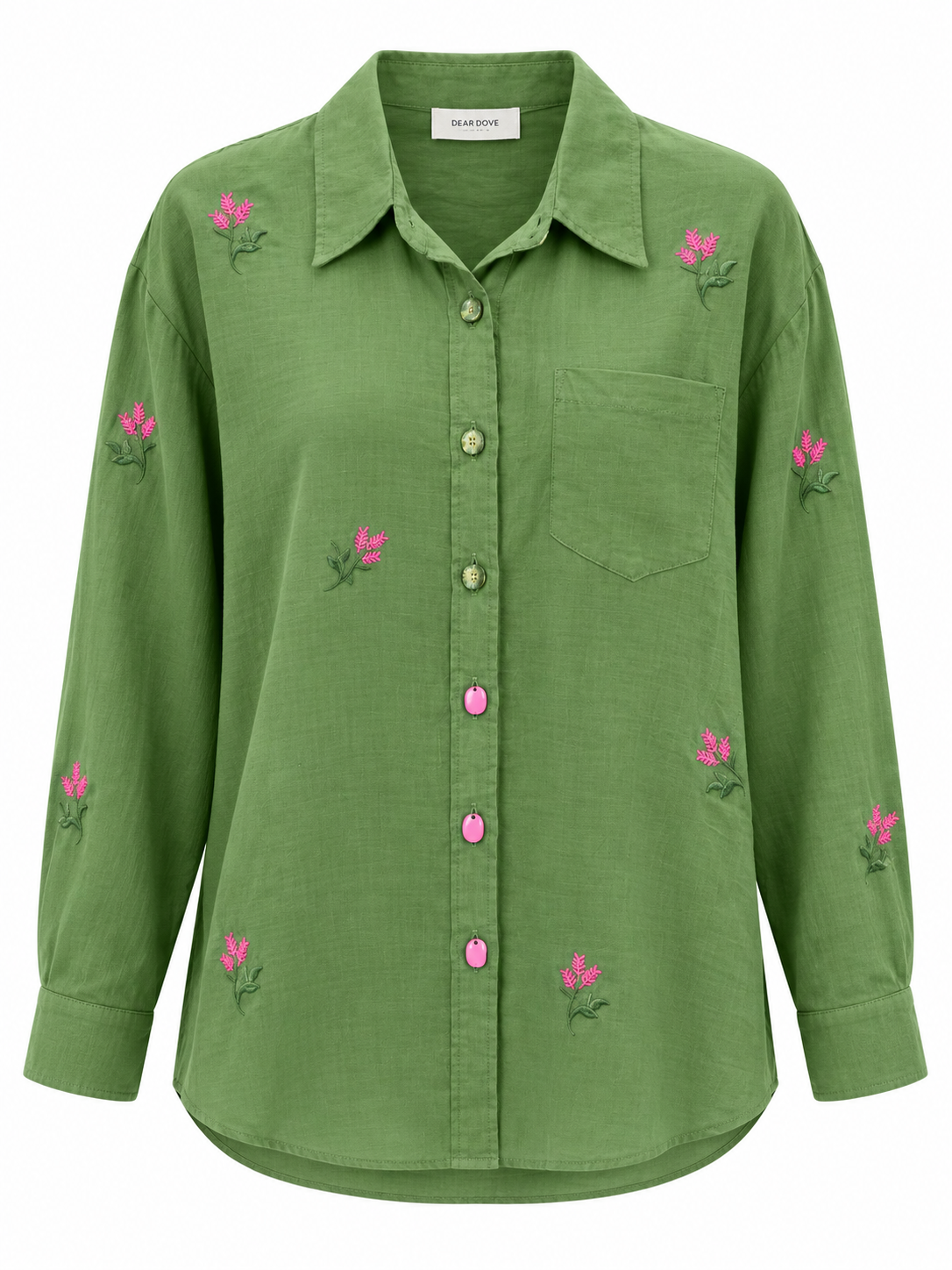 Gianna Embroidered Linen Shirt