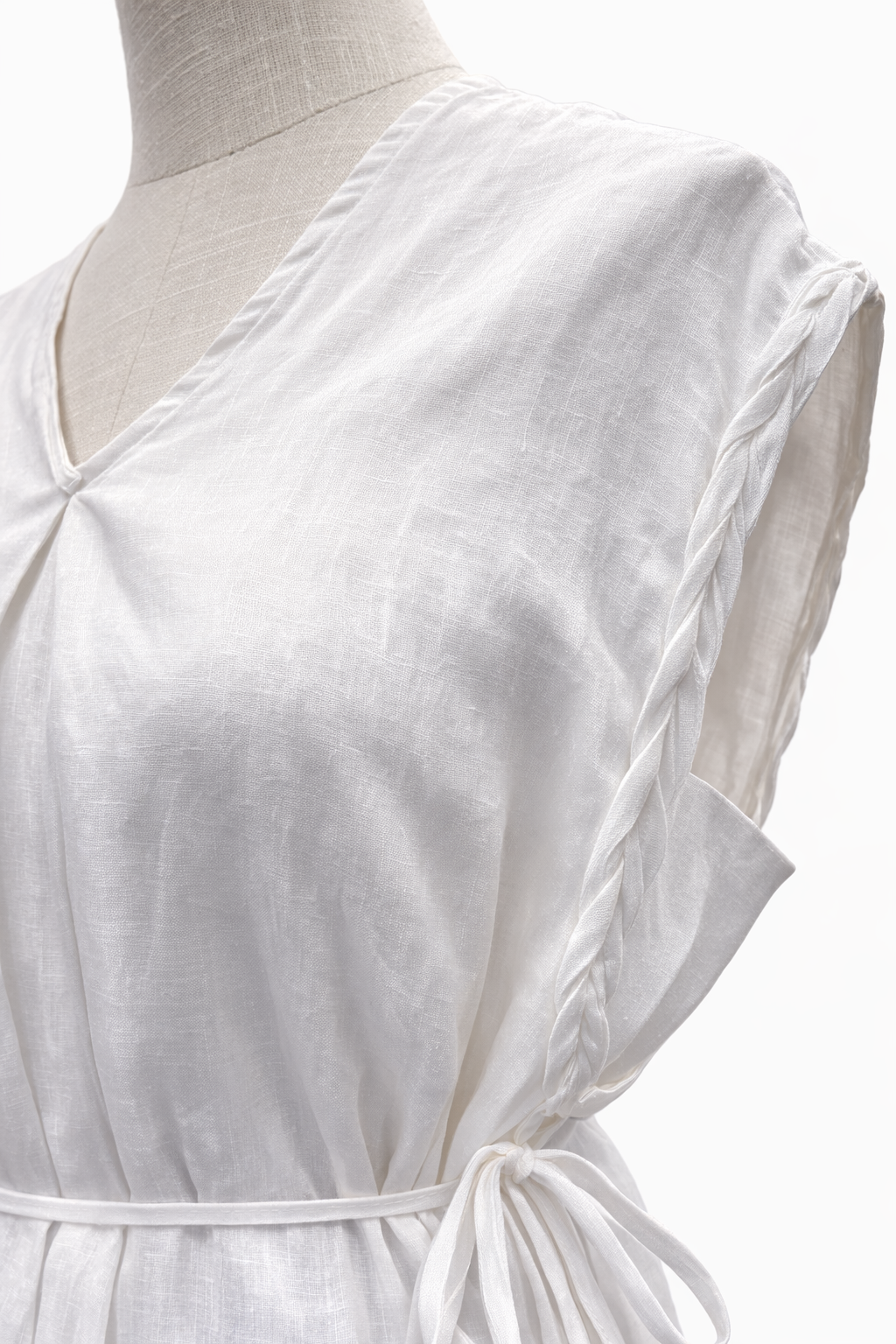 Braided Linen Blouse