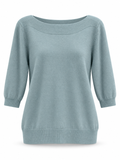 Mandy Boat Neck Knit Top