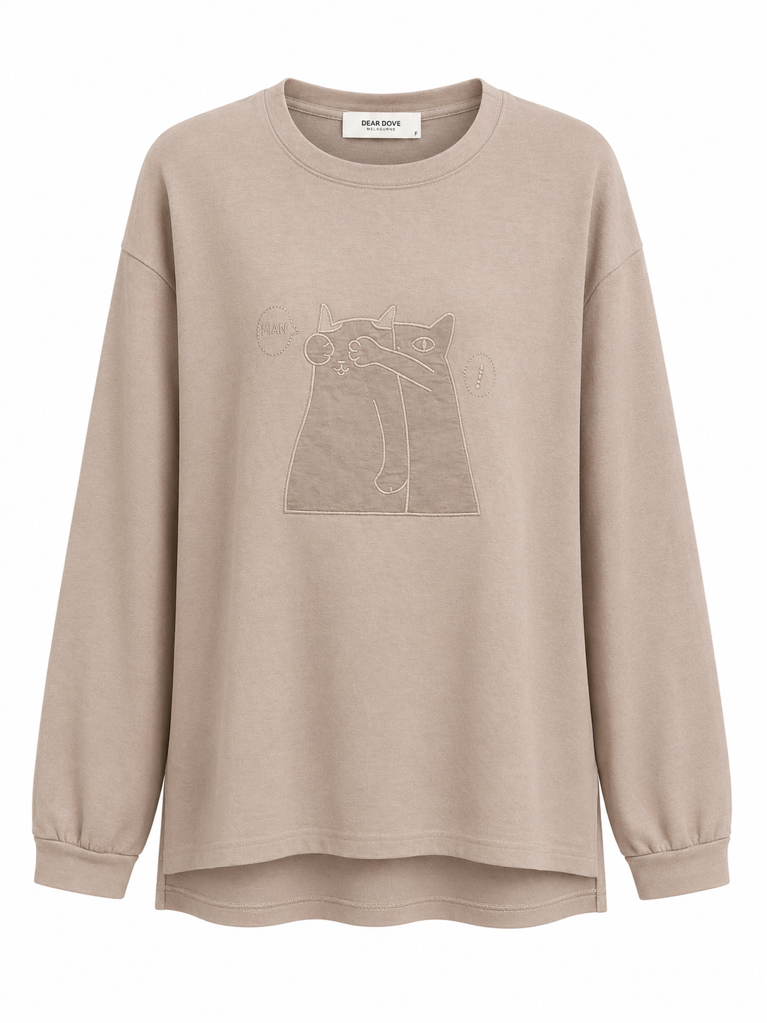Cat Holic Cotton Long Sleeve Tee