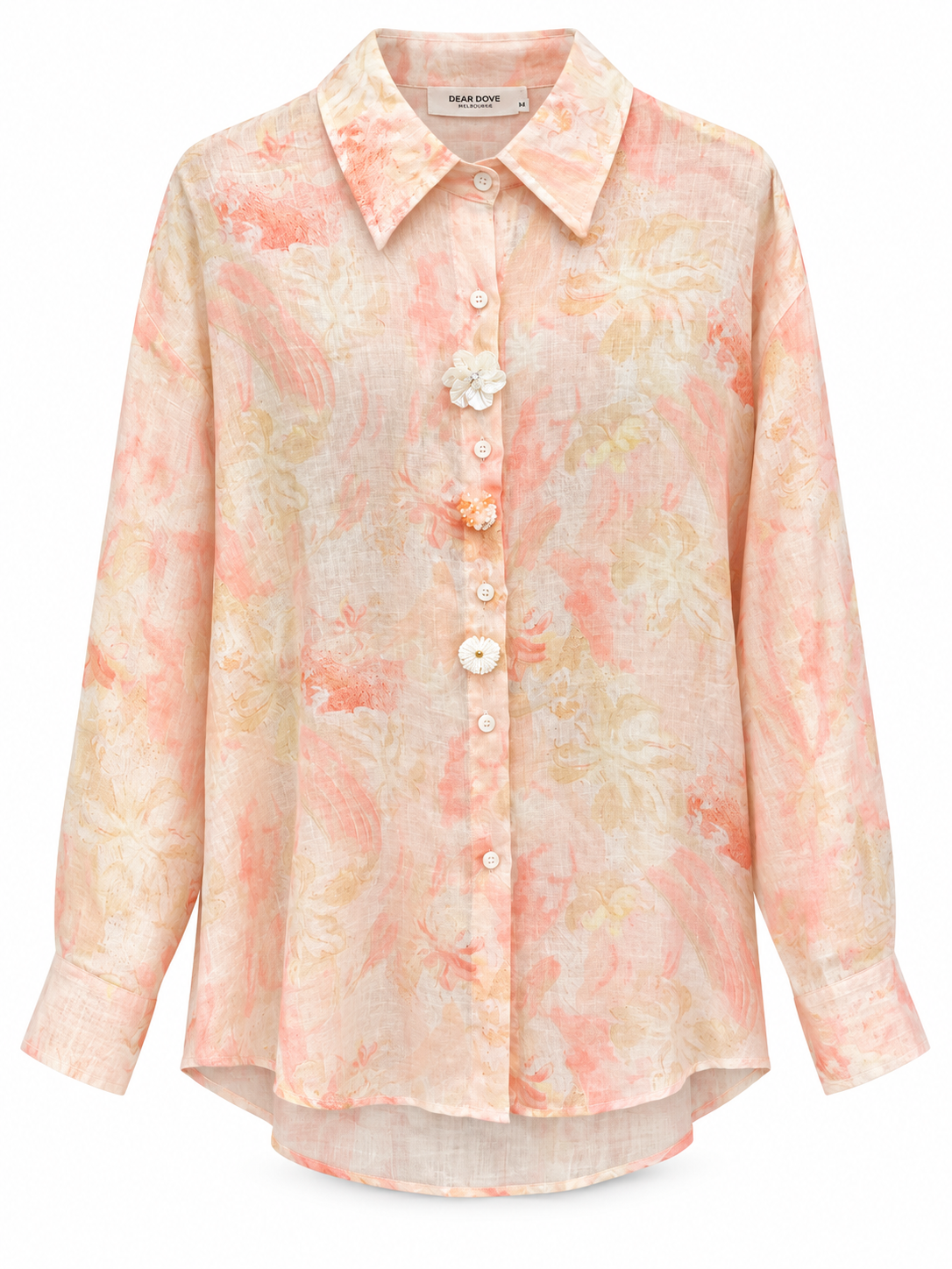 Lillian Floral Linen Shirt