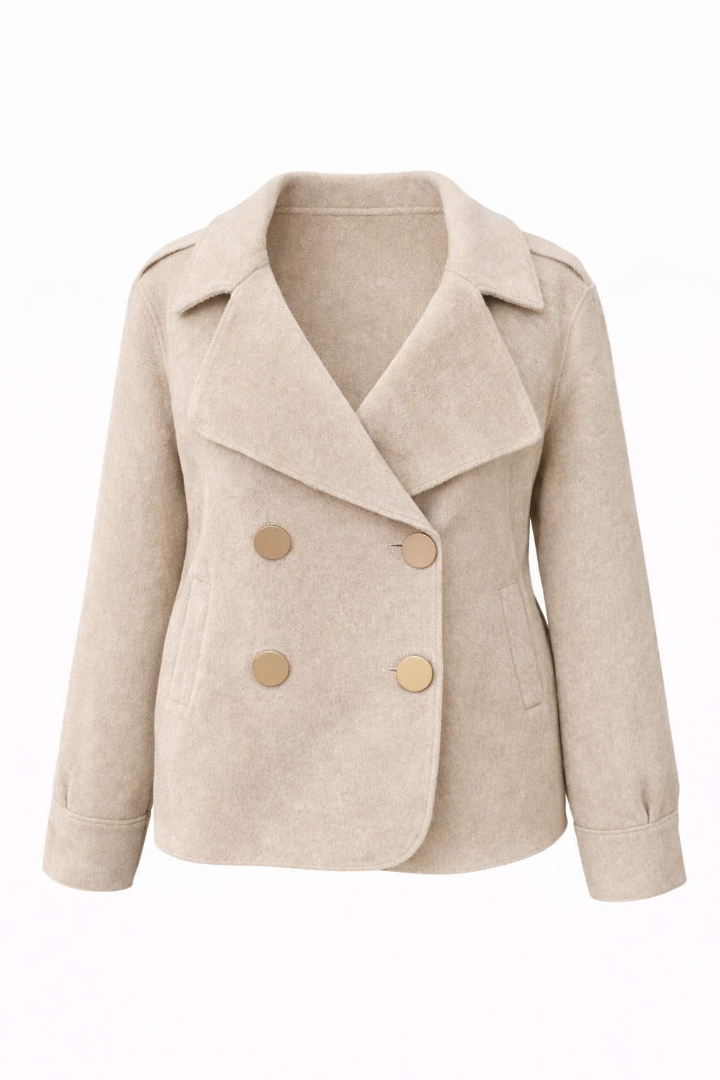 Rory Sparkle Cropped Felt Coat