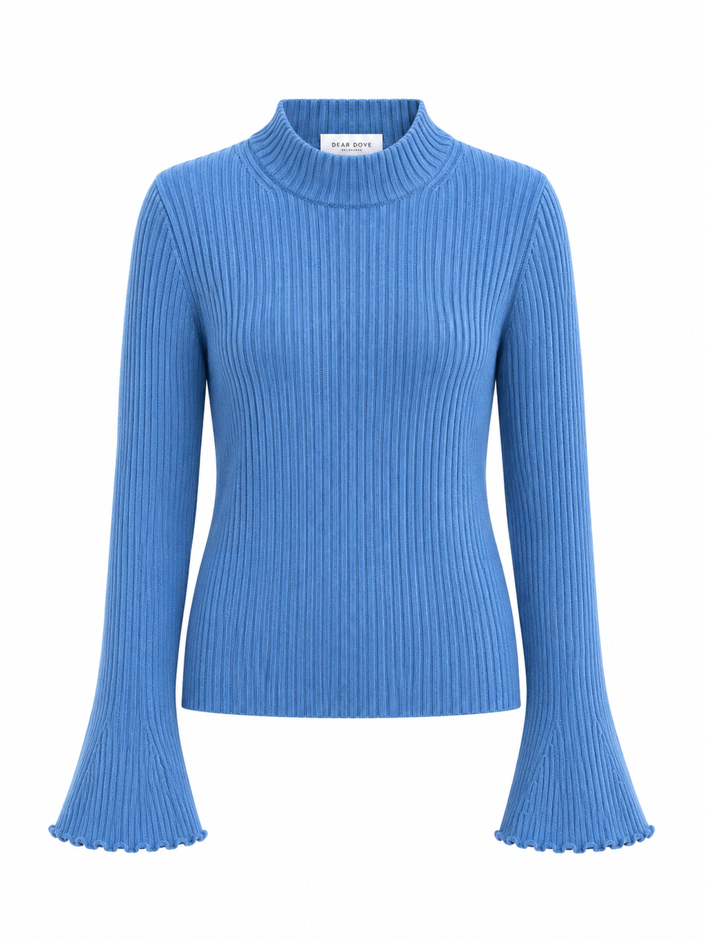 Bell Sleeve Knit Turtleneck