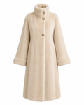 Katerina Funnel Neck Fur Coat