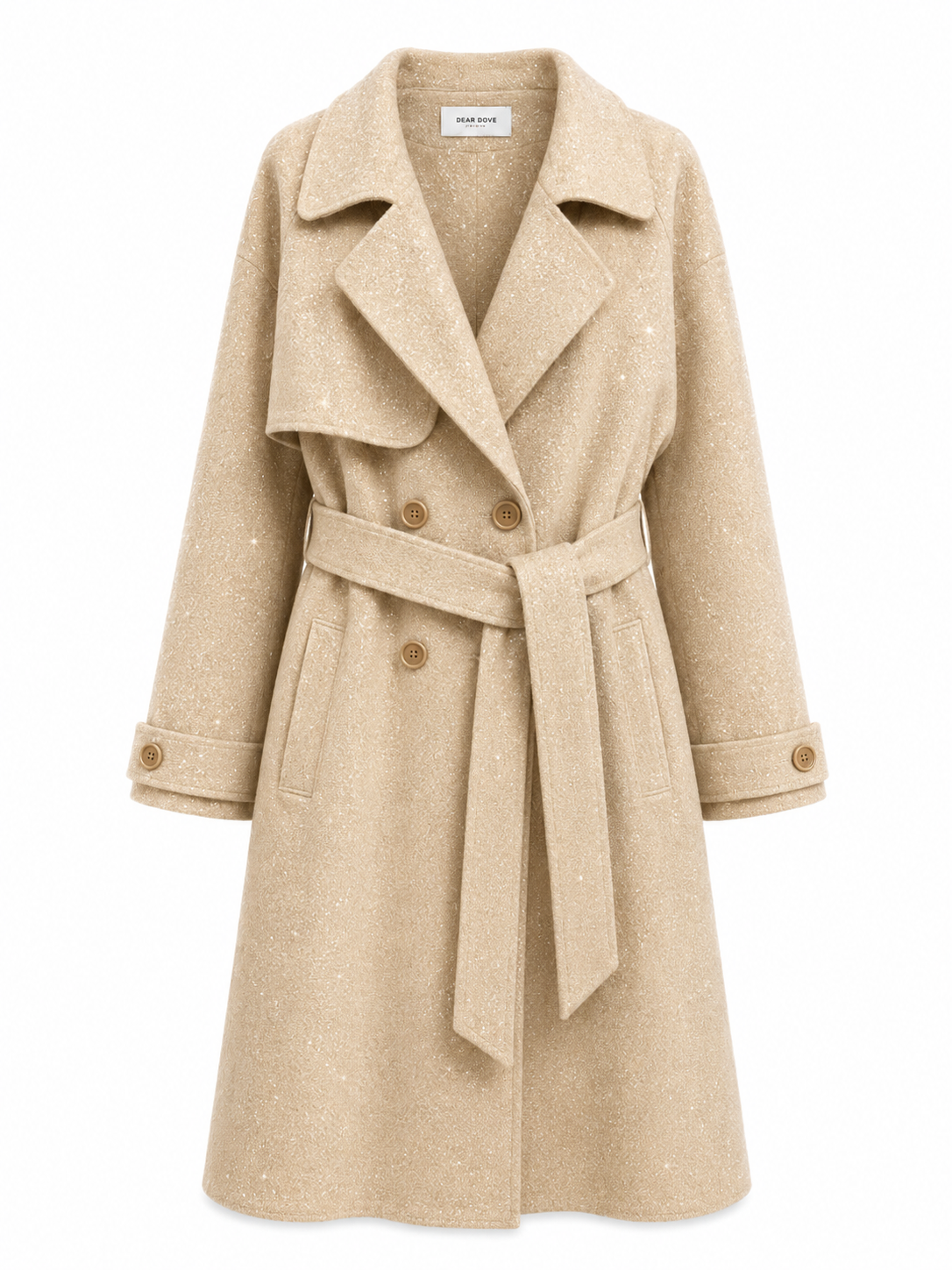 Sparkle Double Breasted Coat