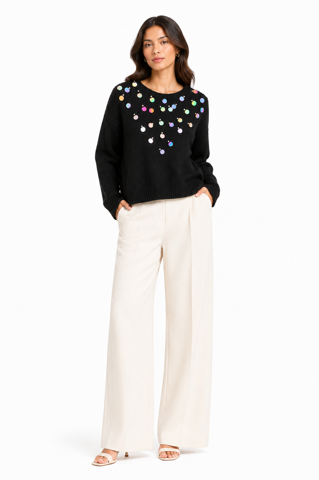 Sequin Knit Jumper