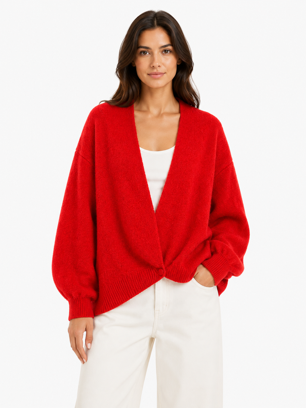 Angora Knit Cardigan