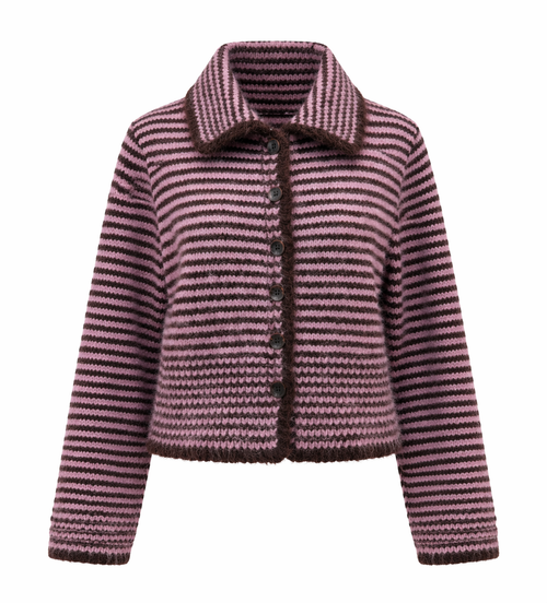 Addison Striped Knit Cardigan