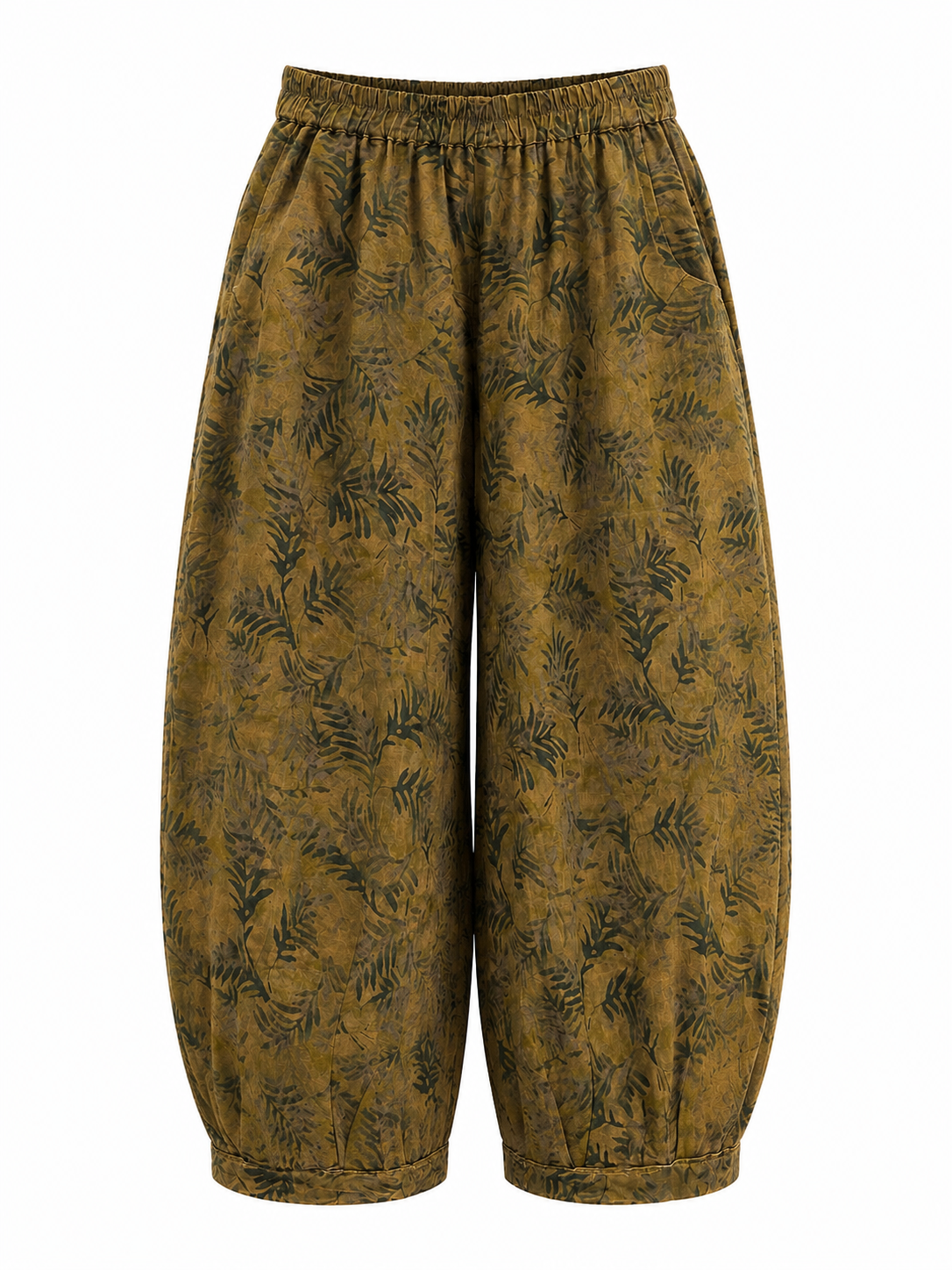 Linen Barrel Pants