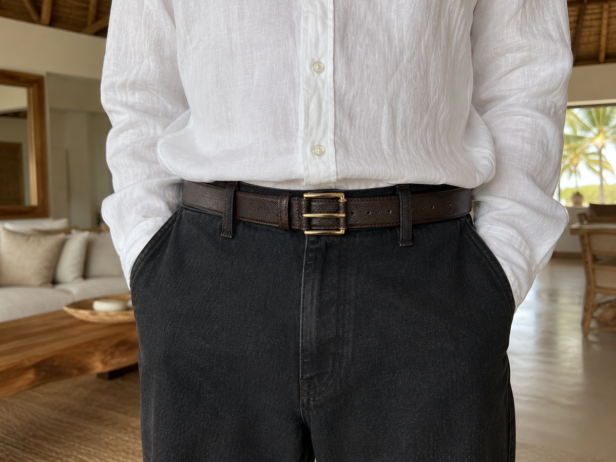 Jude Italian Leather Belt