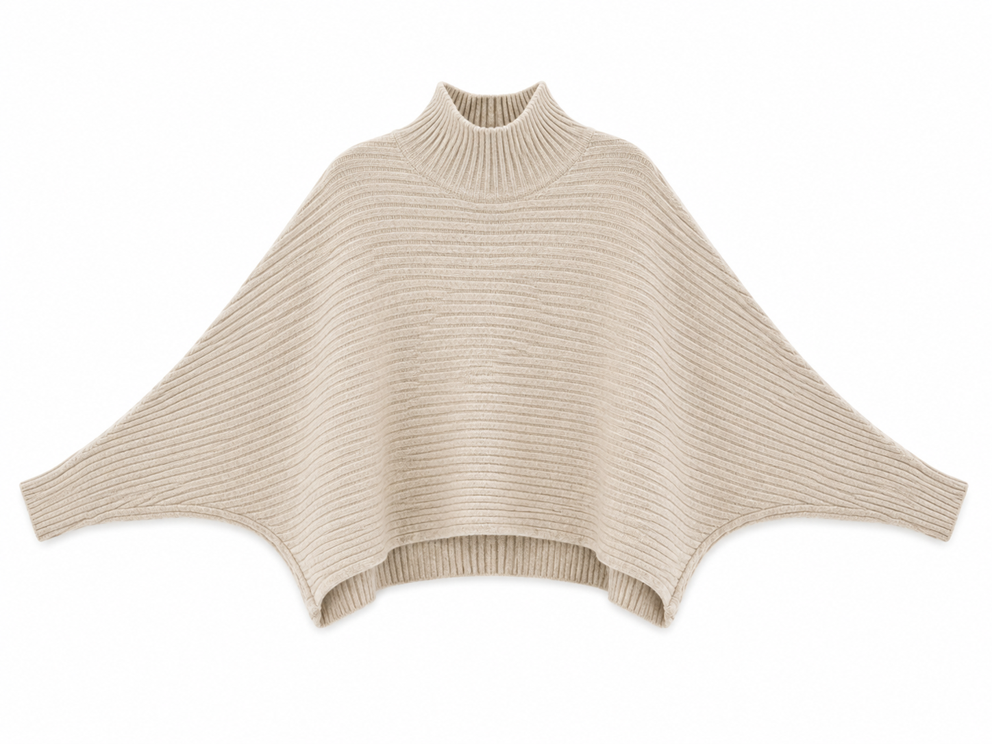 Striped Poncho Knit