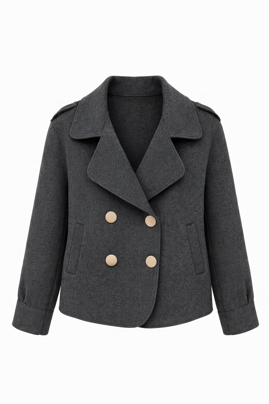 Rory Sparkle Cropped Felt Coat