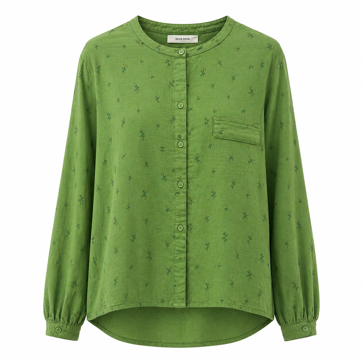Floral Pocket Cotton Shirt