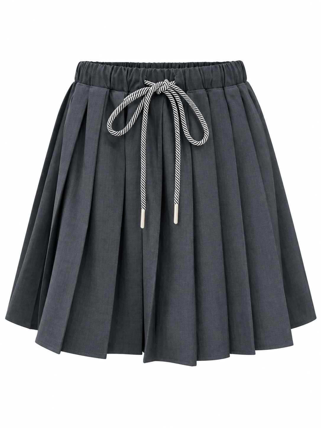 Sporty Pleated Mini Skirt