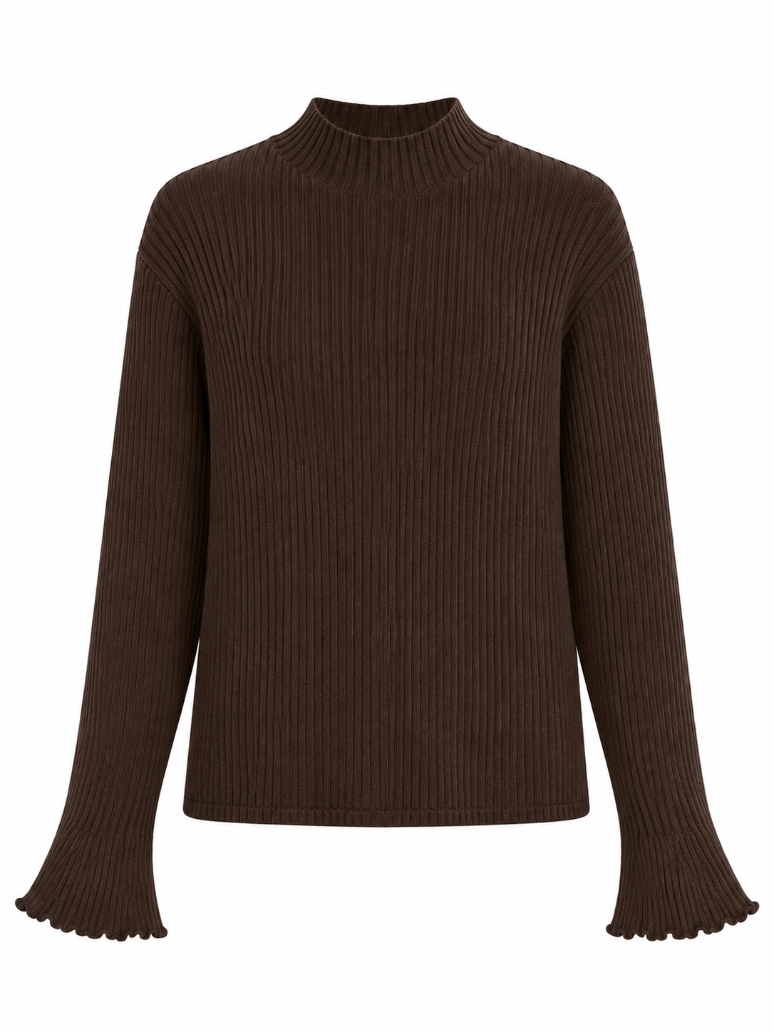 Bell Sleeve Knit Turtleneck