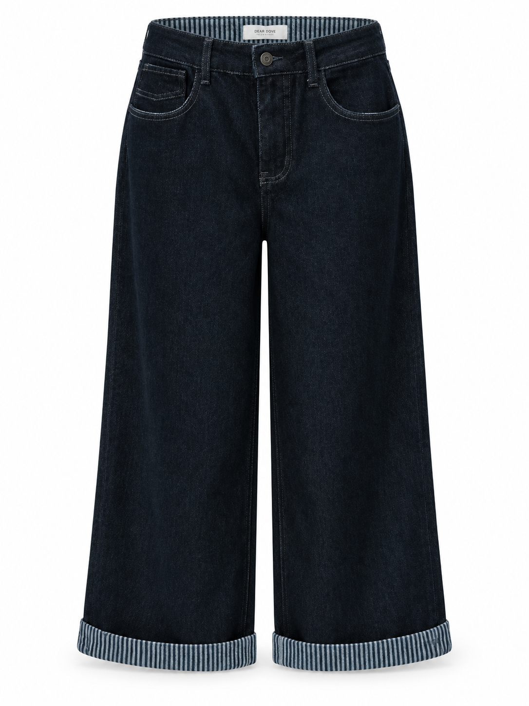 Harriet Wide Leg Cuff Jeans