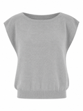 Boat Neck Knit Top