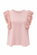 Ruffle Sleeveless Blouse
