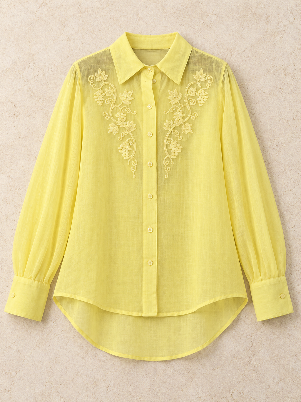 Elise Embroidered Linen Shirt