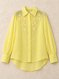 Elise Embroidered Linen Shirt