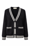 Fluffy Varsity Cardigan