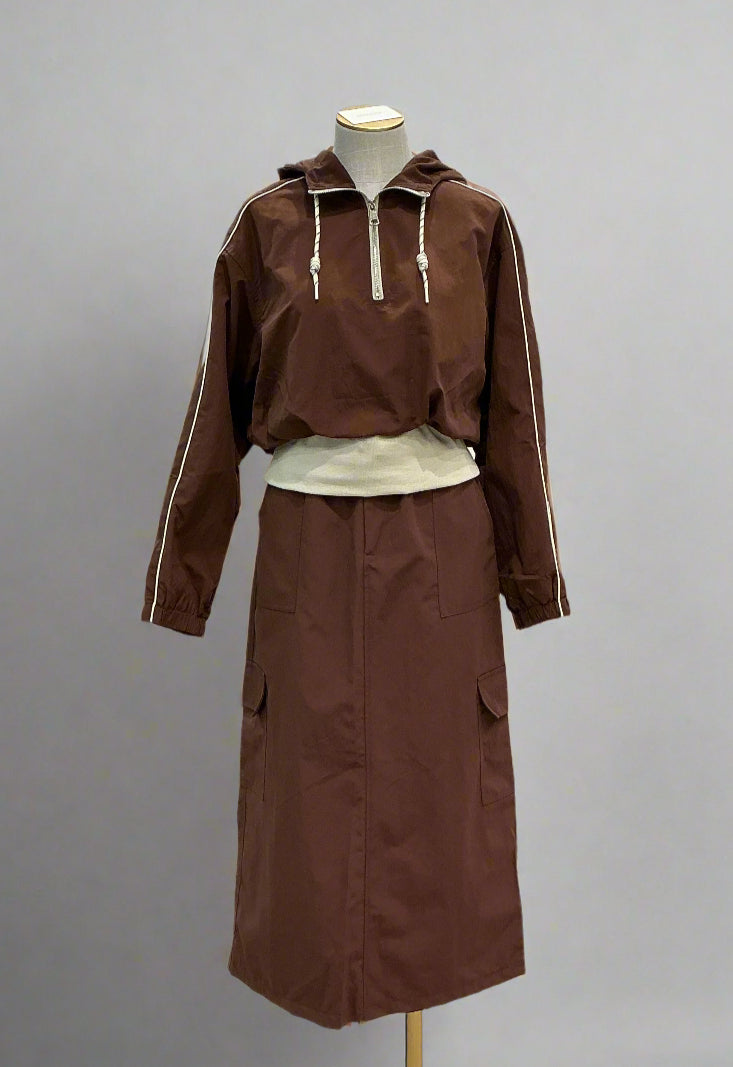 Mariah Hoodie and Skirt Set
