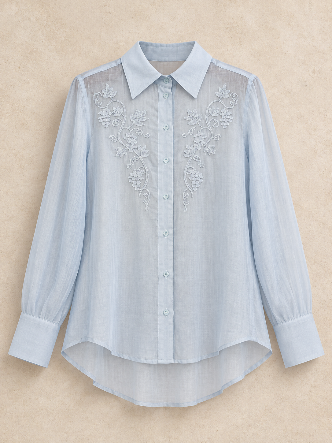 Elise Embroidered Linen Shirt