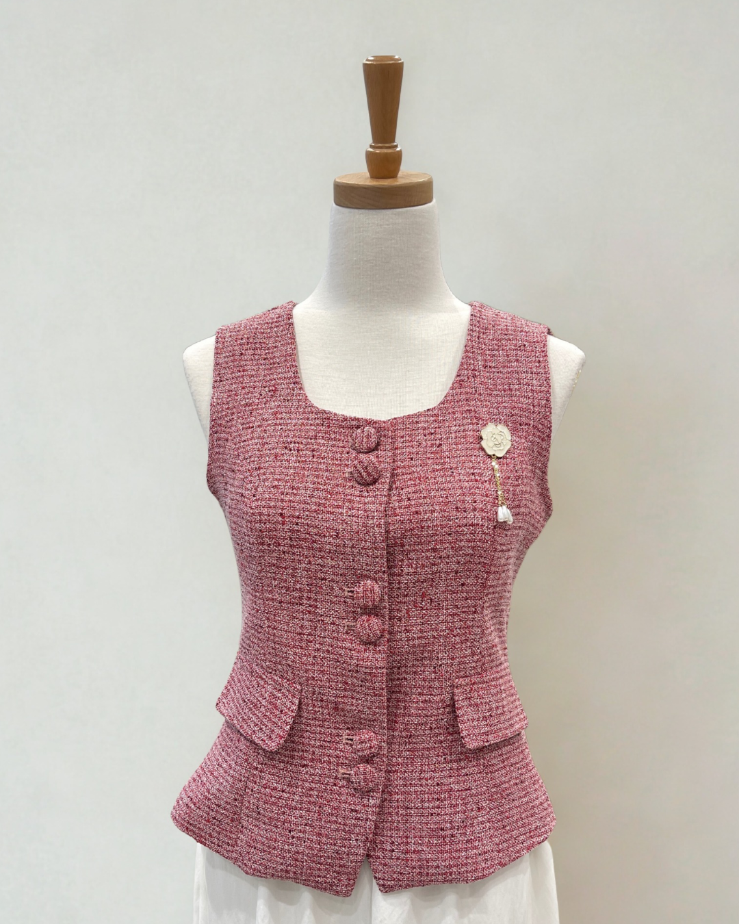 Angelina Tweed Vest