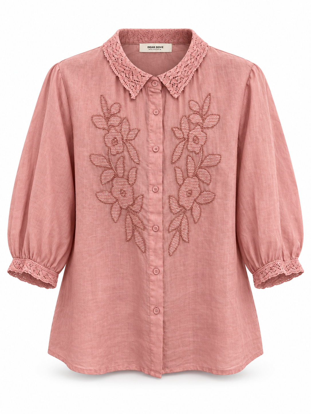 Eloise Embroidered Linen Shirt