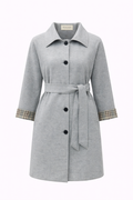 Single Breasted Felt Coat