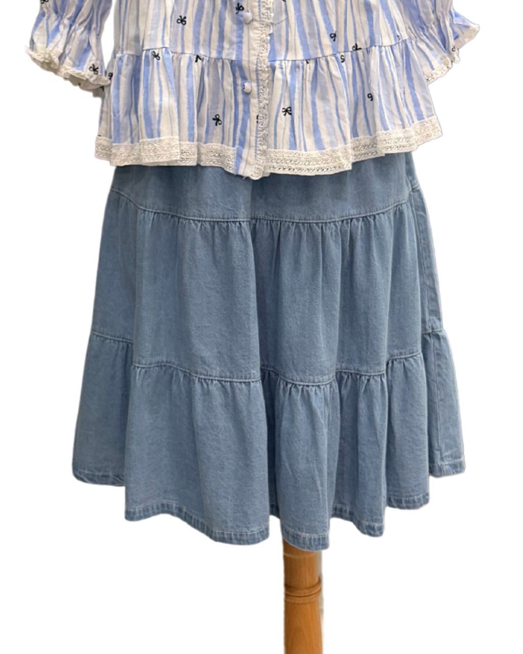 Denim Midi Skirt