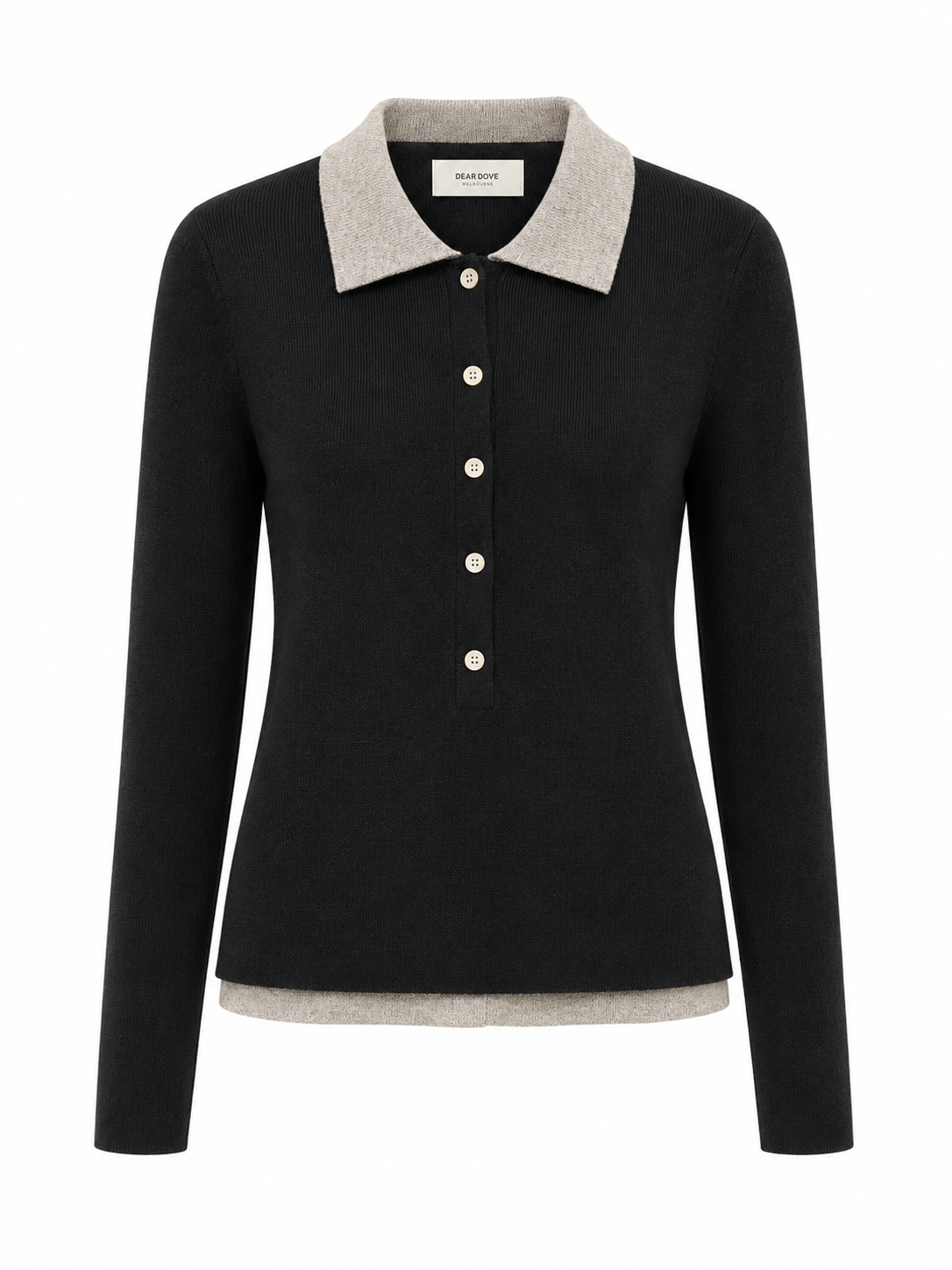 Two Tone Knit Top