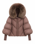 Natasha Puffer Jacket with Fur Hood
