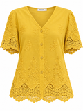 Cotton Embroidered Blouse