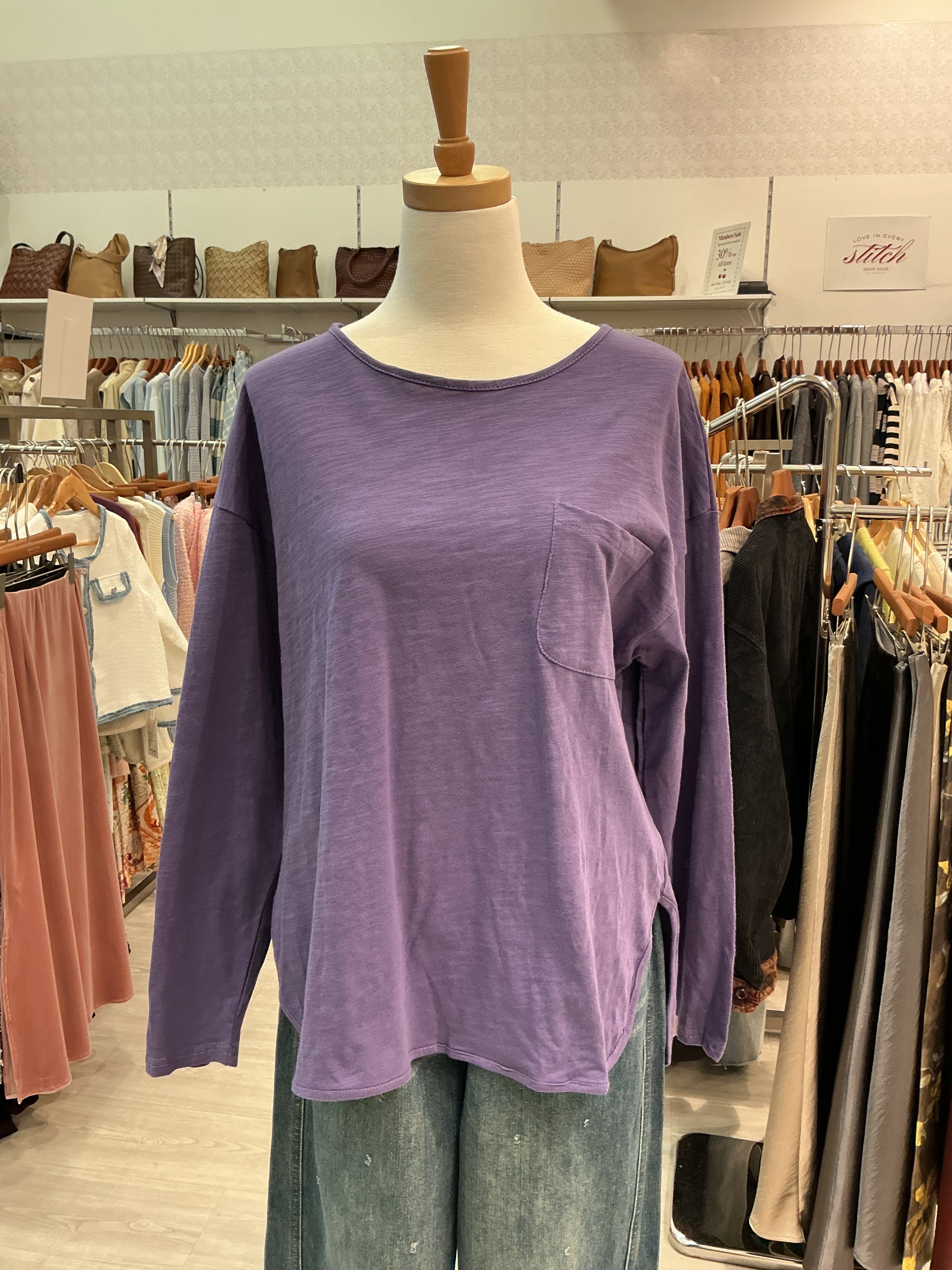 Cotton Long Sleeve Tee
