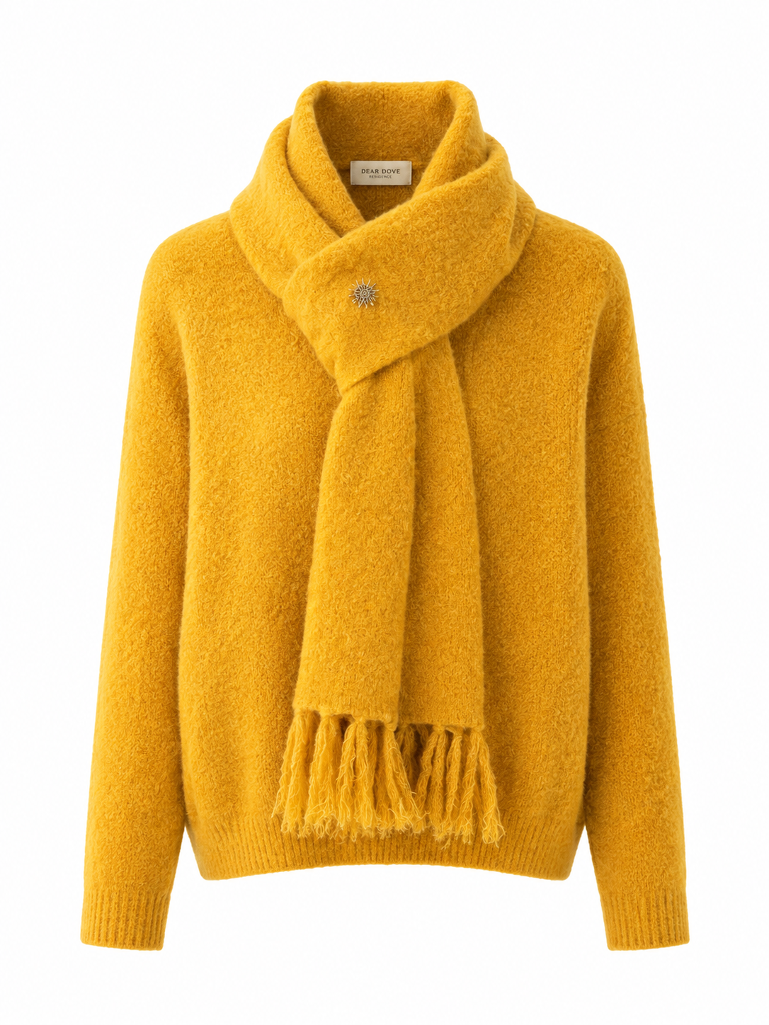 Amira Wool Jumper Set with Scarf