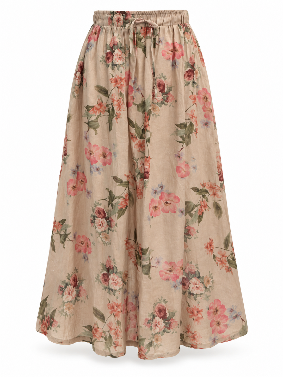 Emily Floral Linen Skirt
